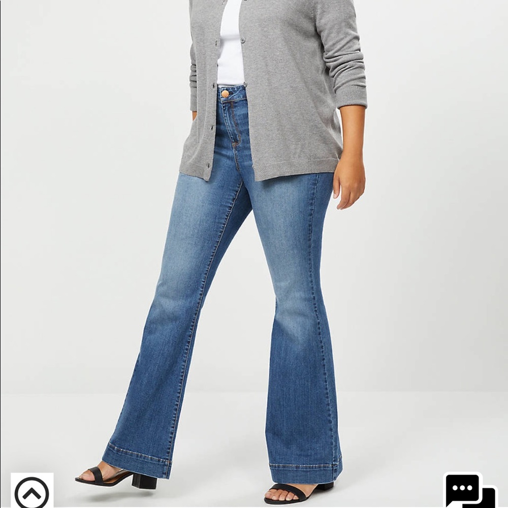 ISO Lane Bryant Signature Fit Flare Jeans 14 or 16